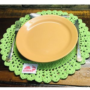 Plato de sitio con posa vaso - Carpeta - Individual