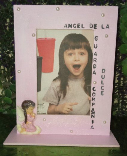 Porta retrato en fibrofacil