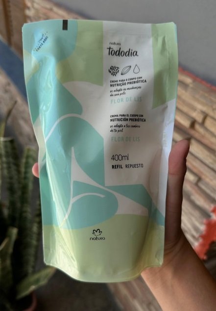 Repuesto Tododia Crema Corporal Flor de Lis 400ml Natura