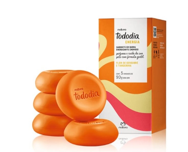 Caja de Jabones Corporales Tododia Flor de jengibre y mandarina Natura