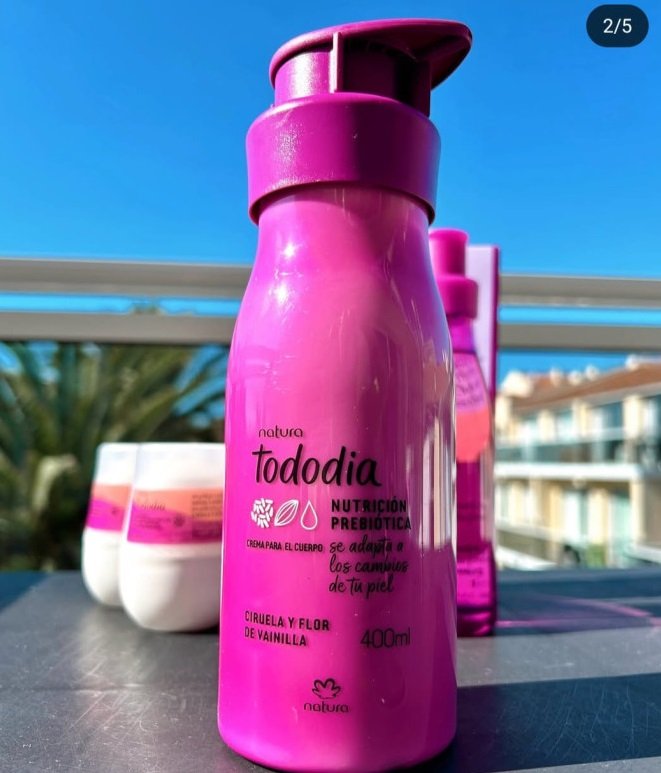 Crema Corporal Tododia Ciruela y flor de vainilla Natura 400ml