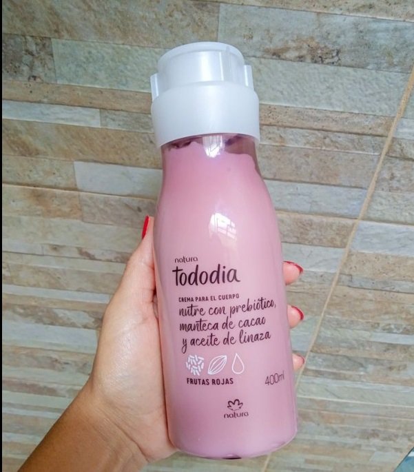 Crema Corporal Tododia Frutas Rojas Natura 400ml
