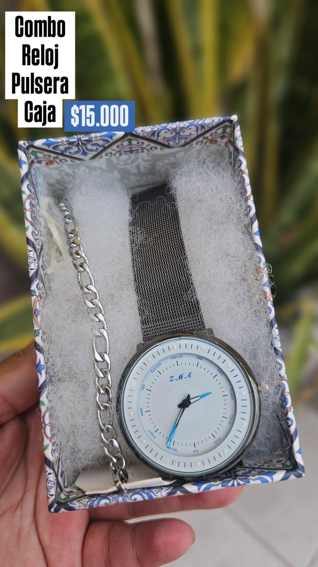 Reloj + pulsera hombre