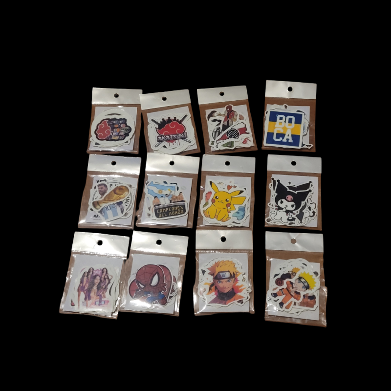 Stikers lavables x10 unidades